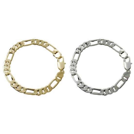 Men Bracelet Chain Hip Hop Jewelry Electroplating Bright Luster Bangle Birthday Gifts