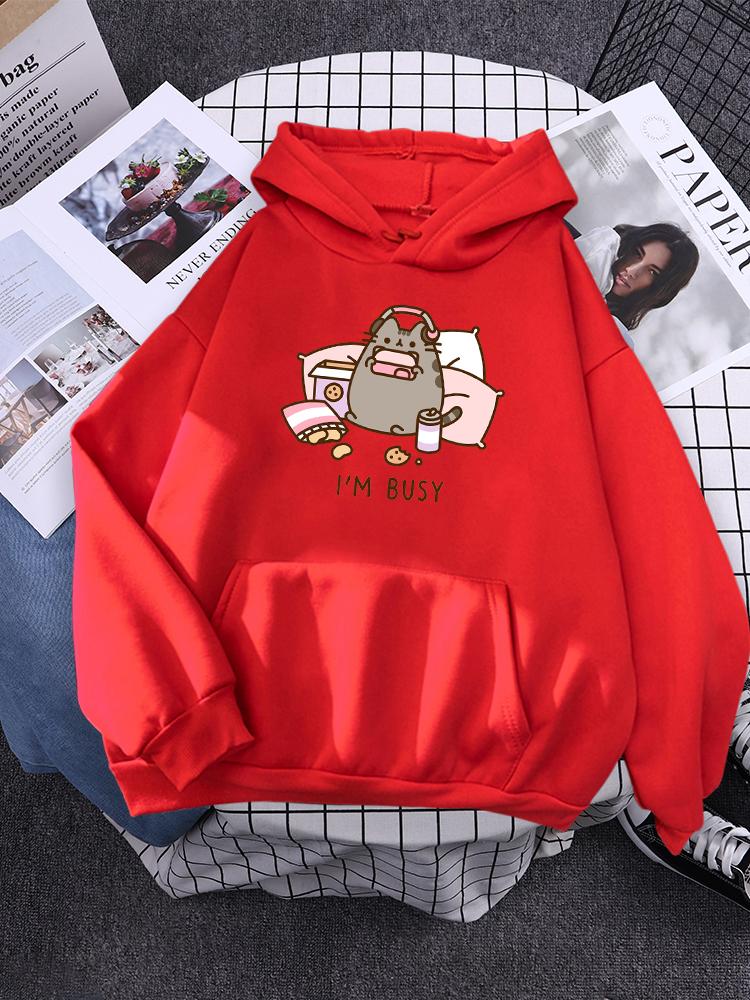Women Hoody Simple Pocket Pullovers Outdoor Soft Sweat Street Casual Female Top