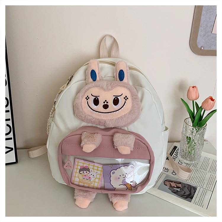 School bag 2025 new cartoon cute plush student bag girl large capacity premium pain bag girl backpack