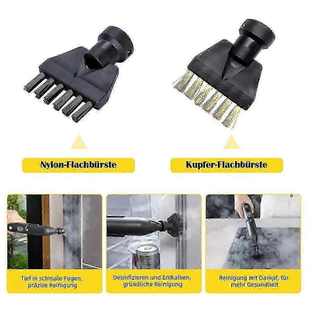 10-piece Accessory Set For Karcher Steam Cleaners Sc1, Sc2, Sc3, Sc4, Sc5 - Includes Nozzles, Brushe