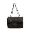 Trendy Casual Black Pu Tote Bag For Women Spacious Simple Design For Everyday Use
