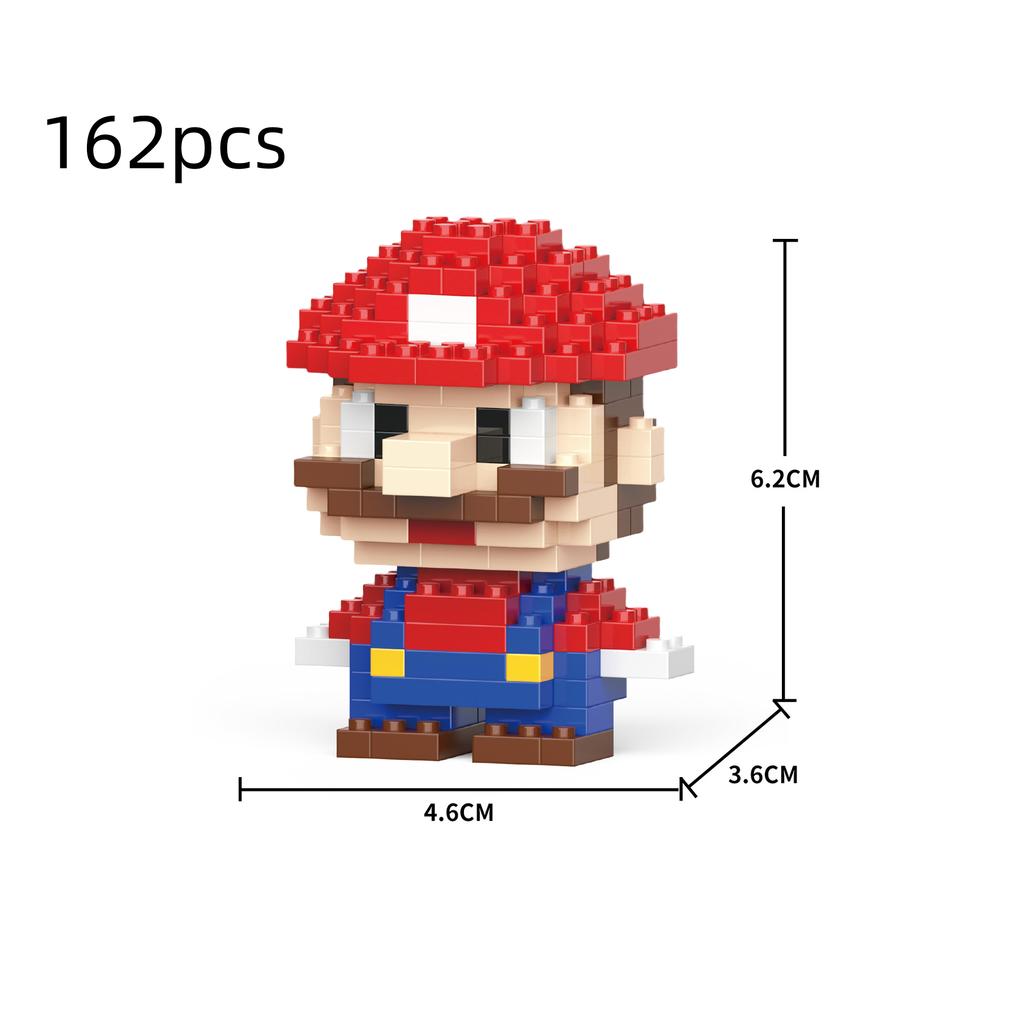 Building Blocks Particle Cartoon Kawai Desktop Ornaments Halloween Birthday Gifts Christmas Toys Cuddly Toy Dinosaur Puzzle