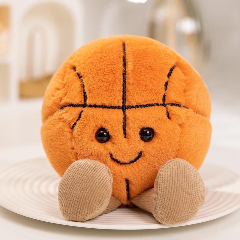 Basketball Football Doll Fun Cute Baby Soothing Rag Doll Creative Plush Doll Ornament
