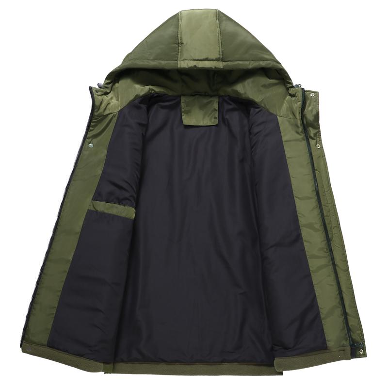 Plus Size 5XL-11XL Autumn Winter Polar Fleece Coat for Men Outerwear Casual Long Sleeve Tops Oversize Men's Warm Jackets