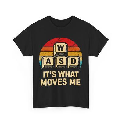 WASD Es Was Mich Bewegt Lustiges Retro PC Gamer Computer Nerd T-Shirt