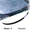 High Performance Rear Spoiler for Tesla Model 3/Y - Carbon Fiber Texture, Original Style, P Version by Ya Qi Accessories