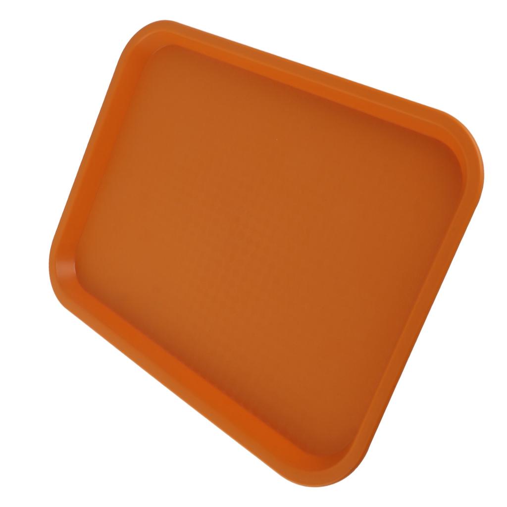 Fast Food Tray PP Rectangular Thick Slip Resistant Multi Purpose Food Service Tray for Restaurant Canteen