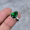 Chrome Diopside Gemstone Handmade 925 Sterling Silver Jewelry Ring Size 10 M-287