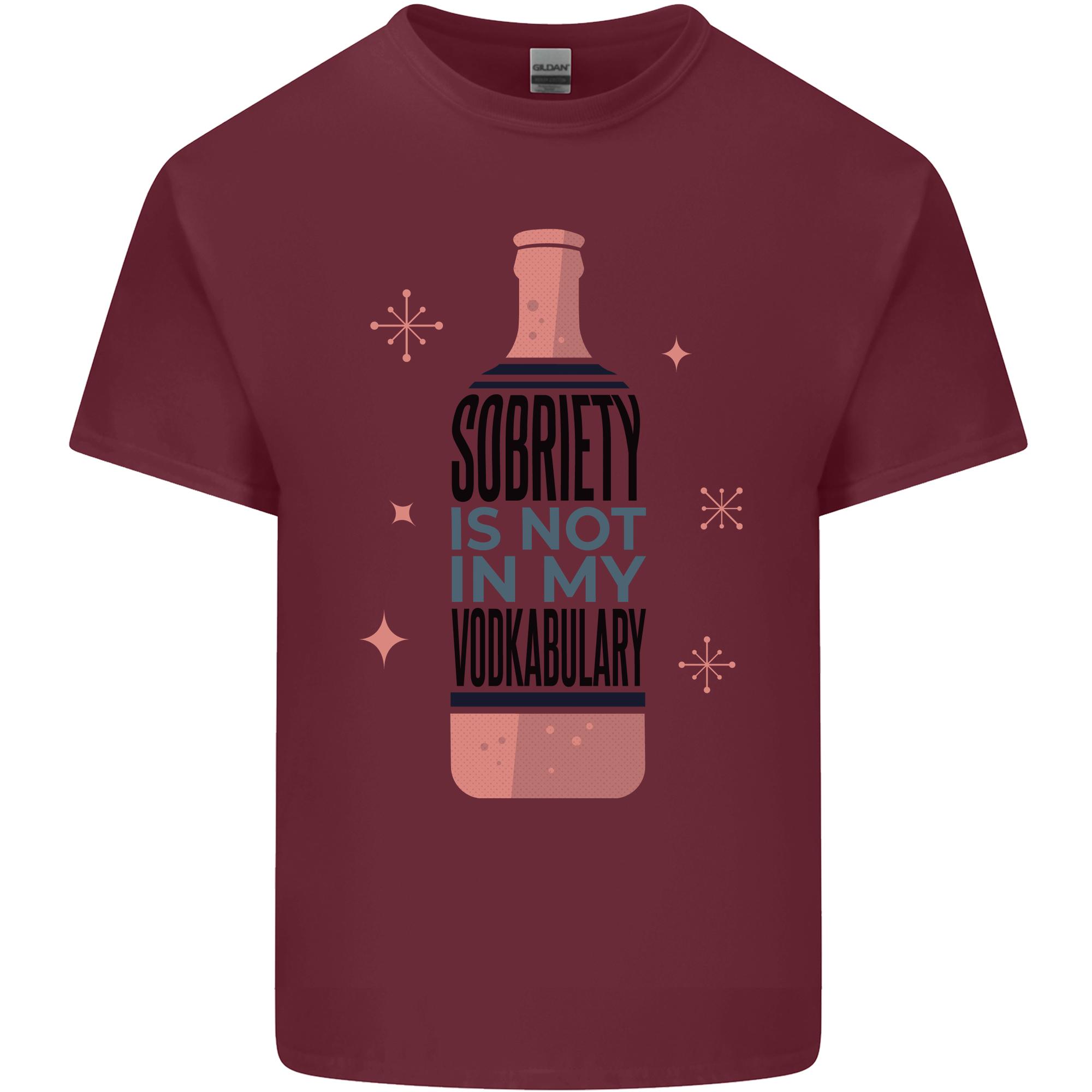 Vodka Sobriety Vodkabulary Alcohol Unisexs Light Cotton TShirt S
