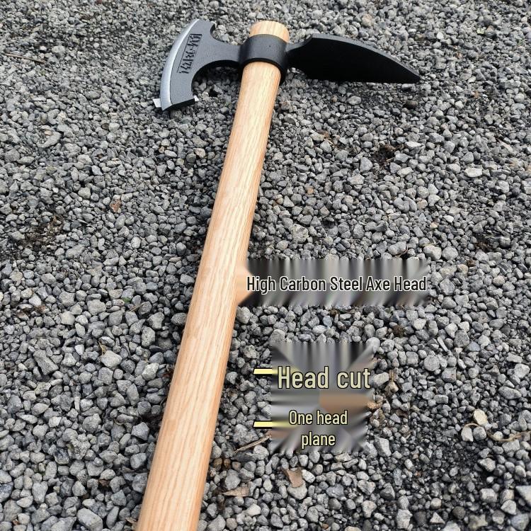 High Carbon Steel Gardening Hoe for Digging, Weeding, and Planting Vegetables