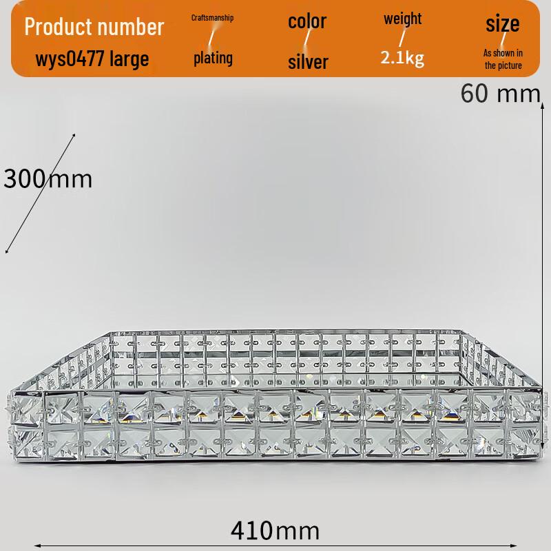 Creative Glass Snack Dessert Plate Elegant Silver