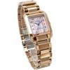 Citizen Eco-Drive SQUARE Collection Women's Watch 30mm Sapphire Glass White Mother of Pearl Rose Gold