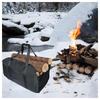 Heavy-Duty Firewood Carrier Bag Large Capacity with Sturdy Handles Log Transporter Scratch-resistant Oxford Cloth