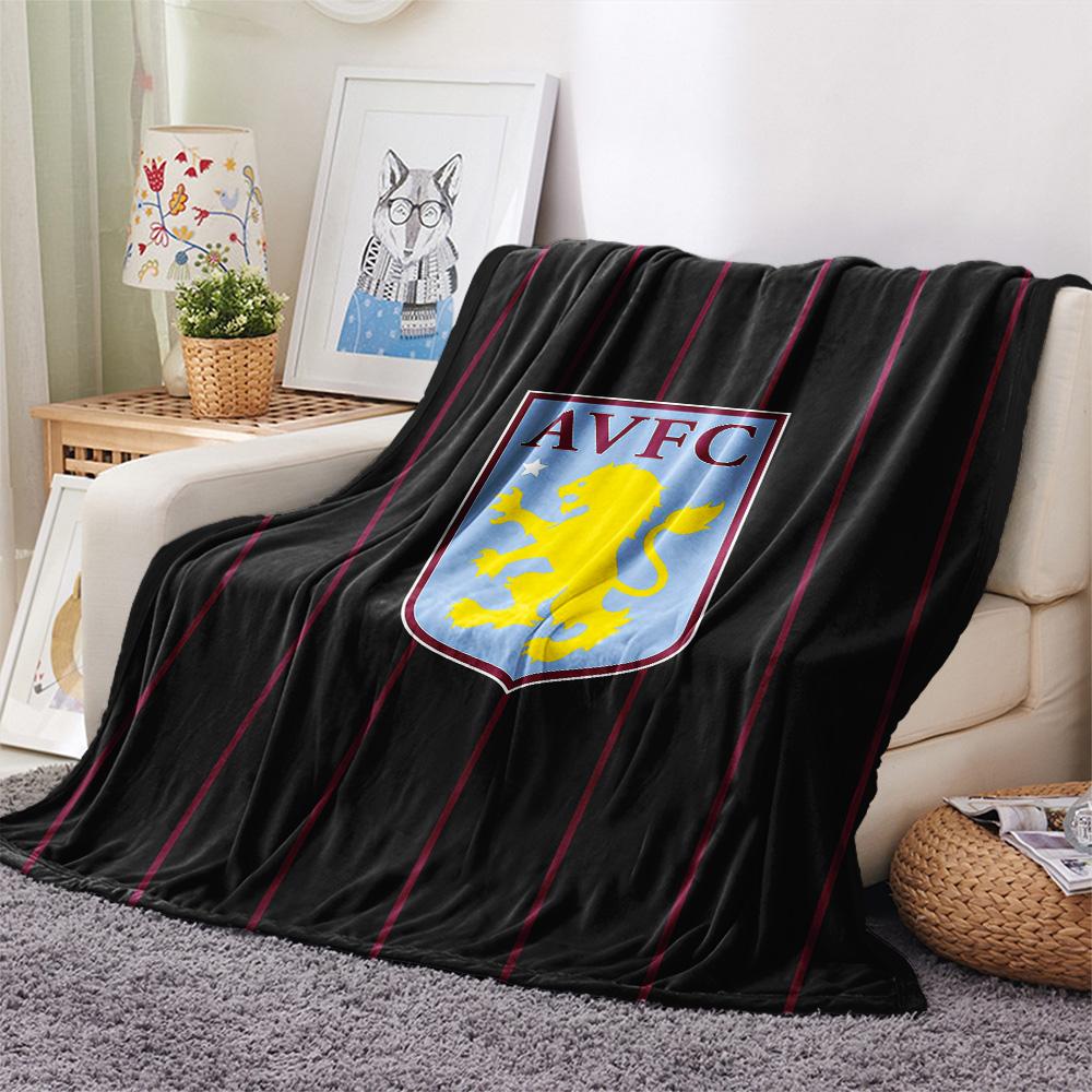 Aston Villa FC Flannel Blanket, High quality Comfortable for All Seasons, Home Decor, Warmth and Comfort