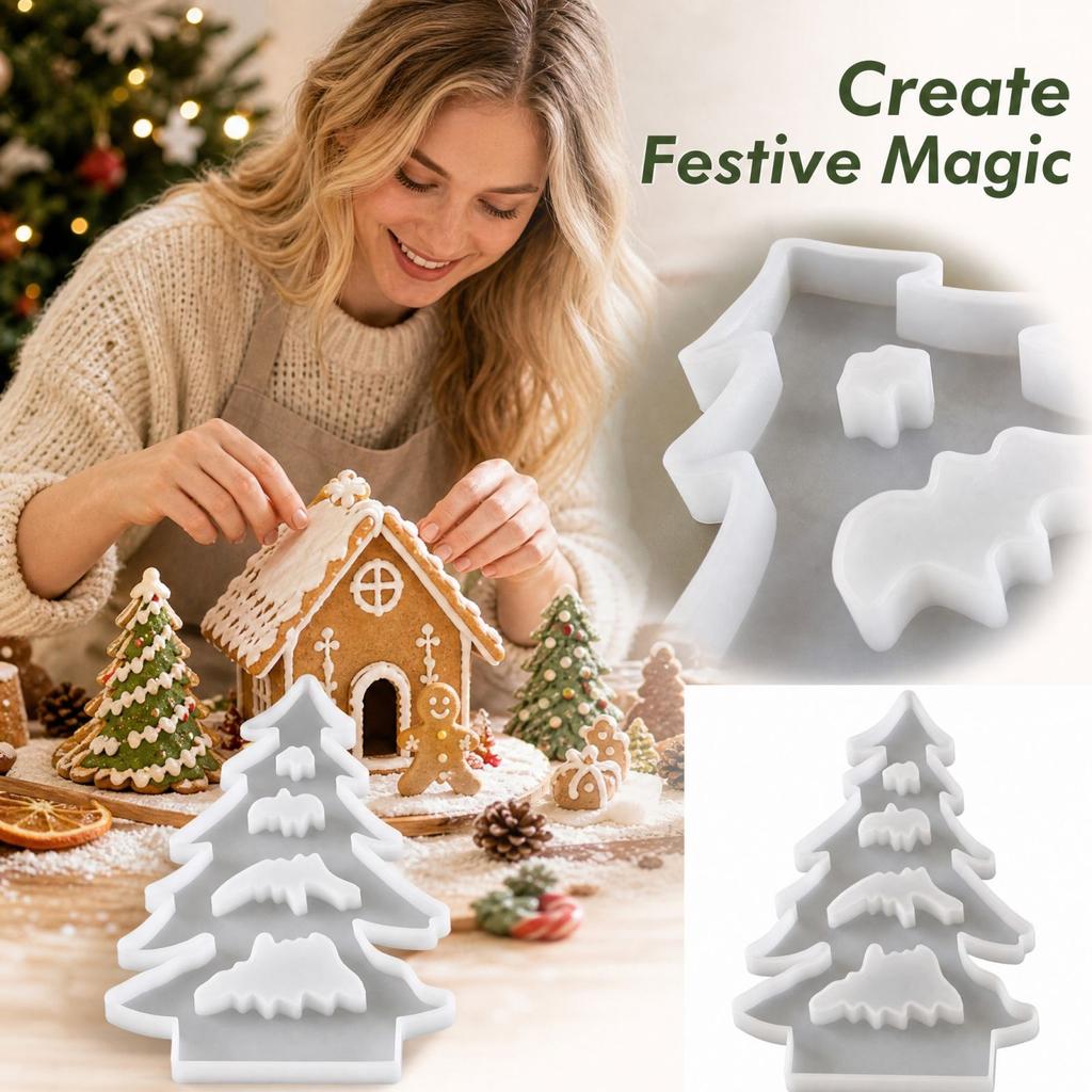 Christmas Tree Silicone for Resin Ornaments, DIY Craft