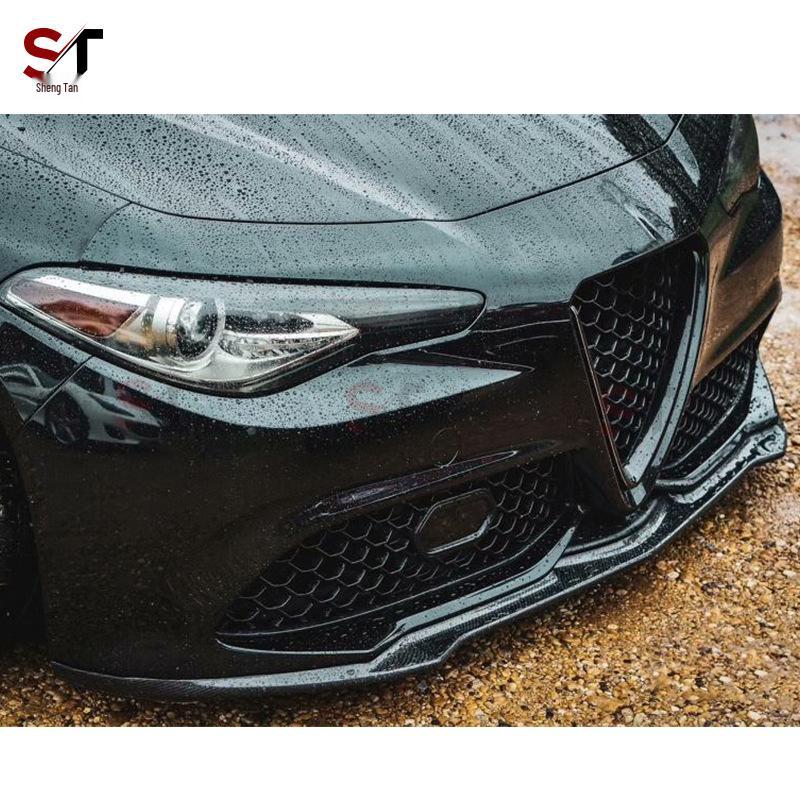 Alfa Romeo Giulia Sport Front Lip Spoiler & Bumper Diffuser Kit