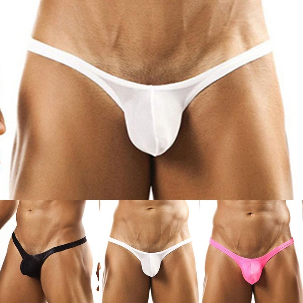 Sexy- Mens Stretch Hot G String Pouch Soft-Bikini Thongs Bulge Underwear Briefs.
