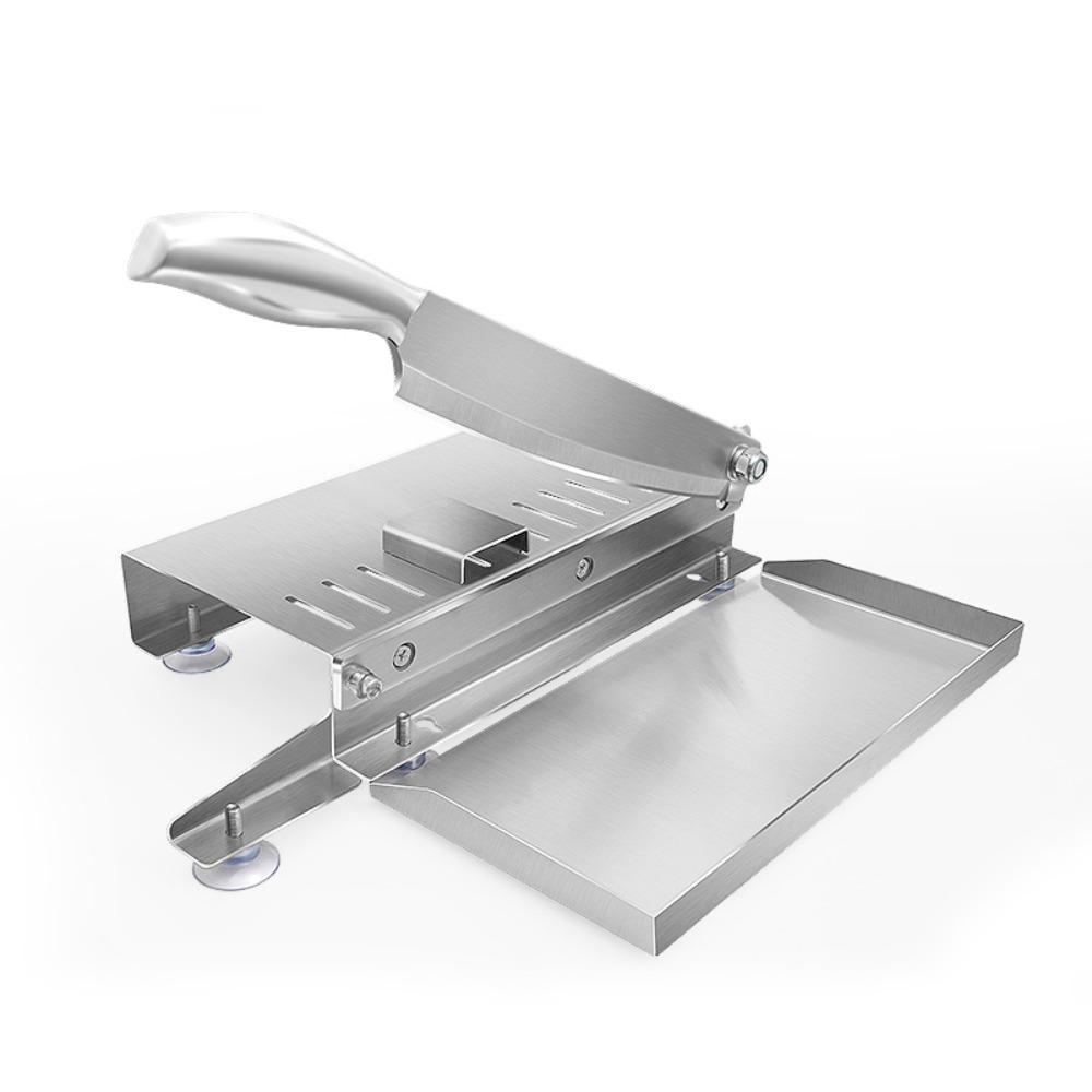 Stainless Steel Bone Cutting Machine Thickness Adjustable Mutton Rolls Cutter  Restaurant