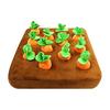 Dog Carrot Toy Snuffle Mat Interactive Vegetable Garden Pull Radish Chew Toy for Large Dogs