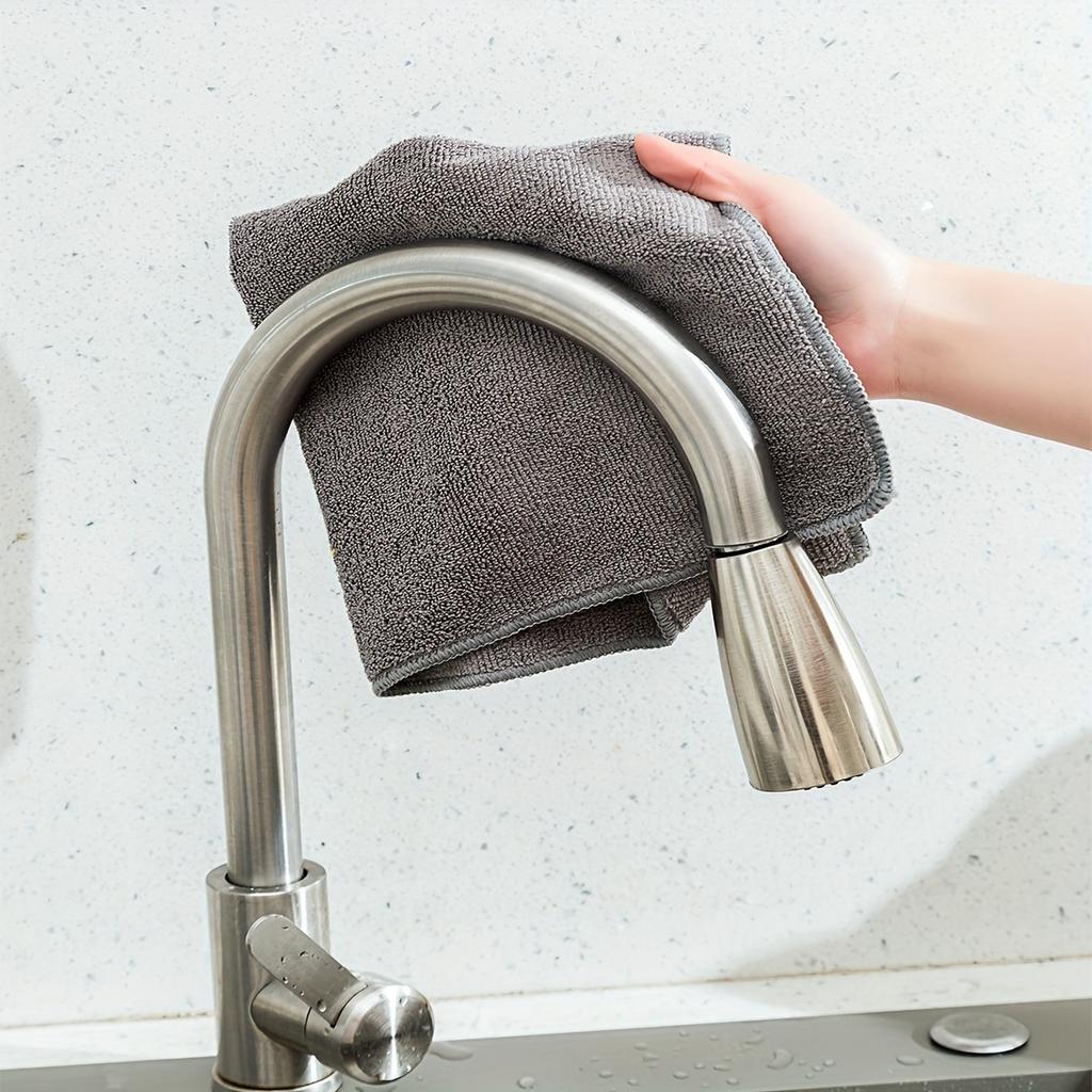 5pcs Microfiber Cleaning Cloths, Multipurpose, Super Absorbent, Non-Electric, Reusable Dish Towels for Kitchen, Bathroom, Kitchen Towels