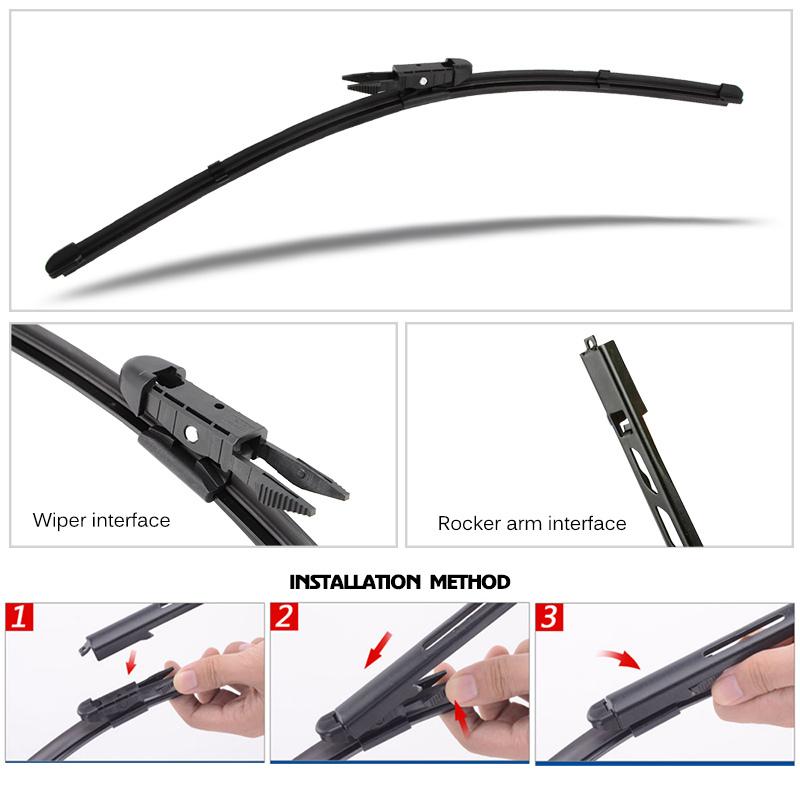 28"+21"+12" Car Wiper Blade For Mercedes-Benz M-Class W164 2005-2011 Windscreen Front Rear Wipers Blade Set Auto Accessories