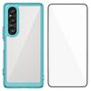 For Sony Xperia 1 VI Phone Case WANLONFENG XC Series TPU Acrylic Cover with Tempered Glass (Big Lens Hole)