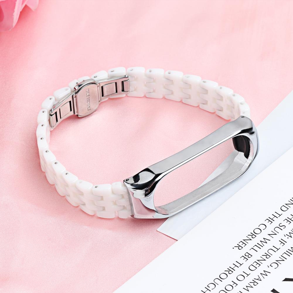 Ceramic Strap for Xiaomi Mi Band 10 9 8 7 6 5 Metal Bracelet Wristband for Mi Band 8/9 Smartwatch Watchband Mi Band 7 6 5 Strap