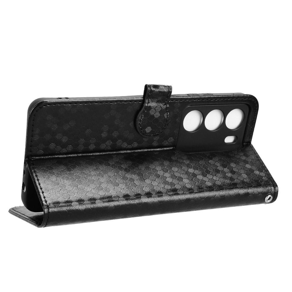 Wallet Case For Realme 14x 5G/V70s 5G/V70 5G Dot Pattern Imprint PU Leather Phone Cover