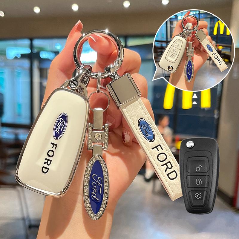 Soft TPU Car Flip Key Case Cover Shell Holder For Ford Ranger C-Max S-Max Focus Galaxy Mondeo Transit Tourneo Custom Accessories