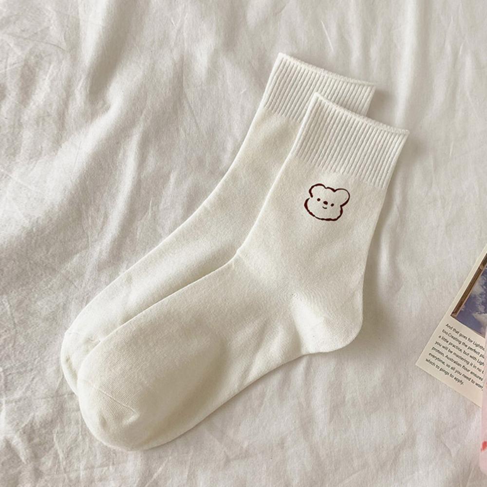 

Білі короткі шкарпетки з принтом серед тварин із зображенням тварин Нові весняні жіночі шкарпетки I