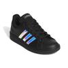 Adidas Grand Court Base Black Iridescent Men Sneakers Core-Black Cloud-White Grey GV6704