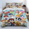 Digimon Adventure Monster Cartoon Comforter Bedding Set,Duvet Cover Bed Set Quilt Cover Pillowcase,king Queen Size Bedding Set
