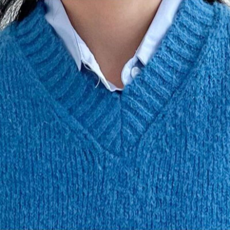 Shop Women S Daily V Neck Layered Knit VeSt Korea Made Won wVS Wfjn3dx