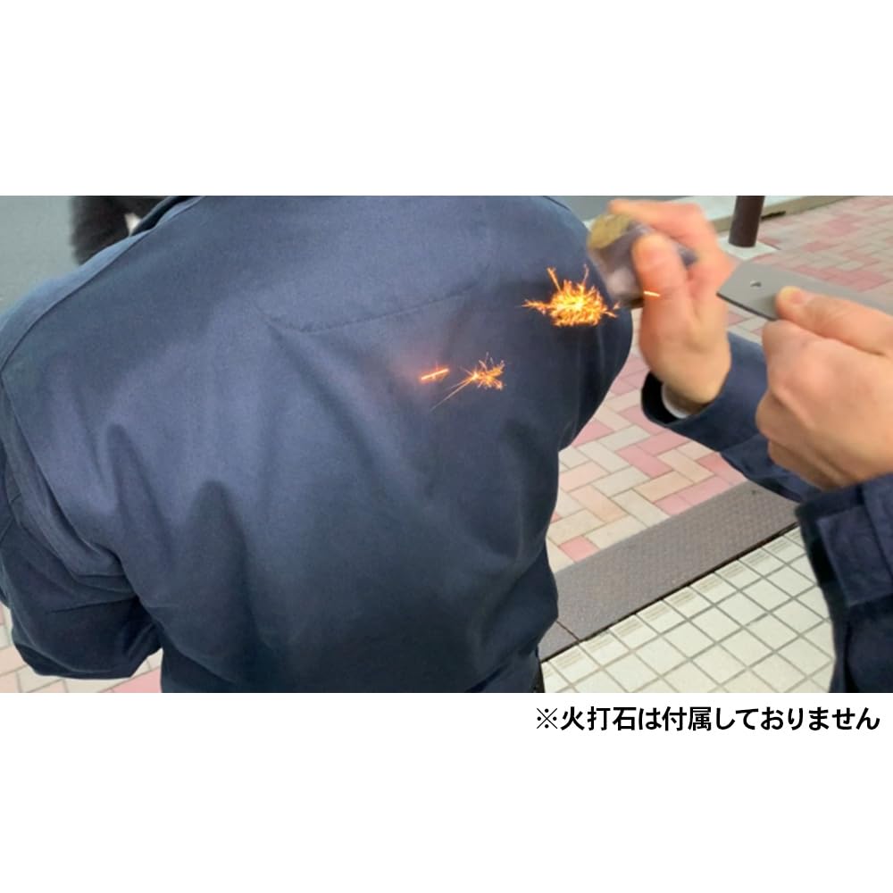 Buddhist Altar Shop Takita Shoten Tanshaku Starter 4 Sun Length 12cm X Width Flint Starter Sickle Ideal for Starting a Fire Flint Metal Certificate