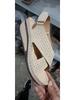 Plus Size Women's Summer Wedge Sandals - Breathable, Velcro Strap, Thick Sole, Hollow Design
