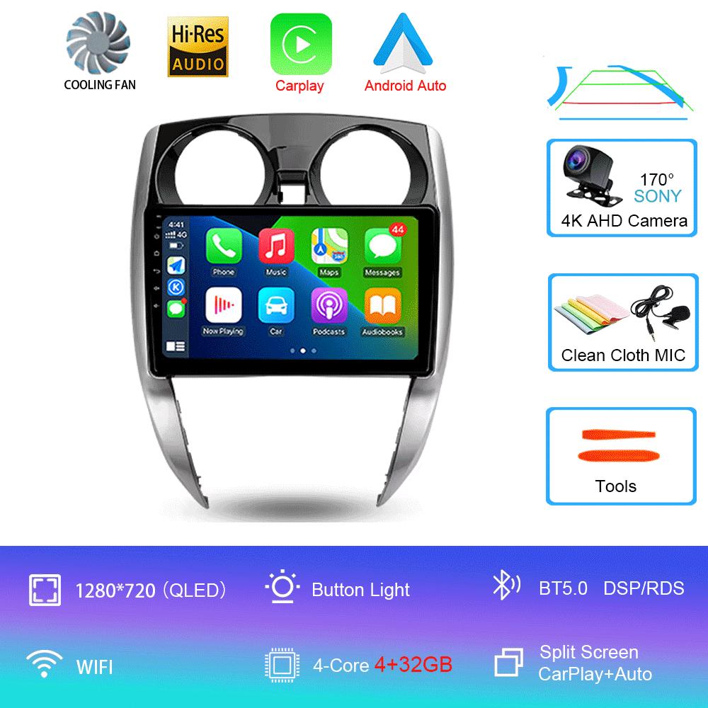 

Автомобильное радио Android 14 Carplay Auto для Nissan Note 2 E12 2012-2021 Мультимедийный видеоплеер GPS-навигация WIFI 4G DSP Стерео DSP