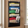Letter Size Compatible Hanging File Organizer 5 Pockets Folder Holder Wall File Organizer  Home