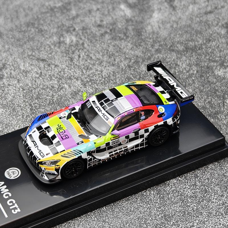 

PARA 1:64 BENZ GT3 2025 Bathurst 12H #888 Alloy Car Diecasts & Toy Vehicles Car Model Miniature Scale Model Car For Children