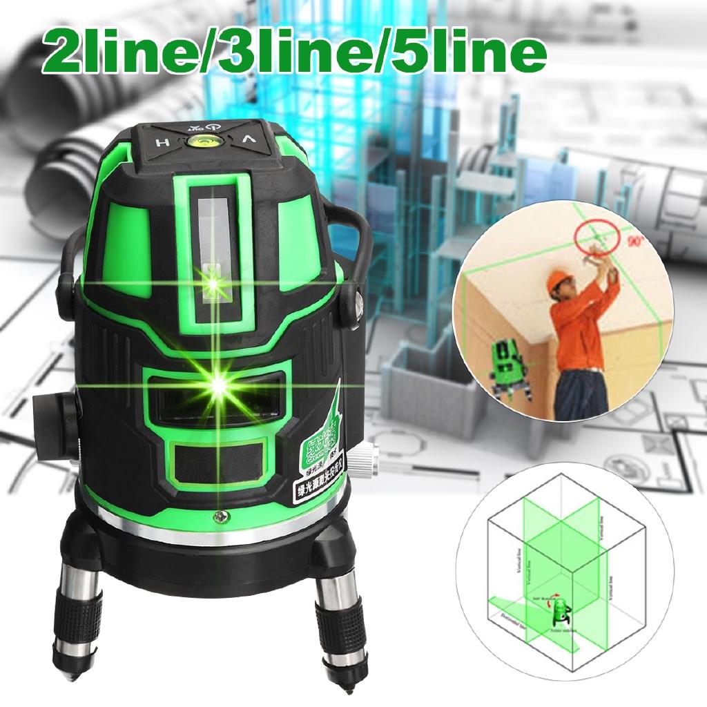 2/3/5 line 6 point Green laser level meter 360 degree laser level with outdoor mode tilt mode Self Leveling