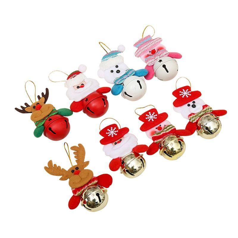 

AEE4-Christmas Ornaments Bells Decorations, Christmas Tree Hanging-Ornaments For Xmas Door Home Party Supplies