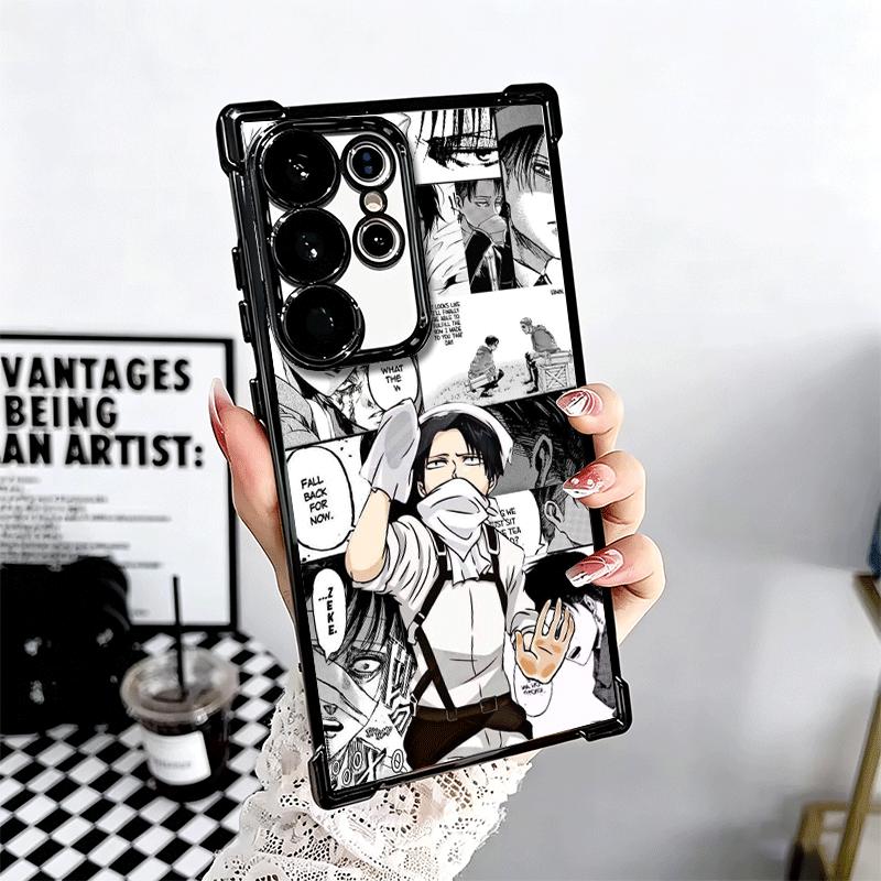 A-Attack On T-Titan Anime Soft Phone Case For Samsung Galaxy S26 Ultra S25 Edge S24 FE S23 Plus S22 S21 + S20 Plating Anti-Fall