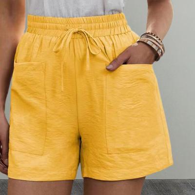 Women Lounge Shorts Solid Color Streetwear Soft Trendy Ladies Summer Athletic Short Pants Trousers Daily Wear