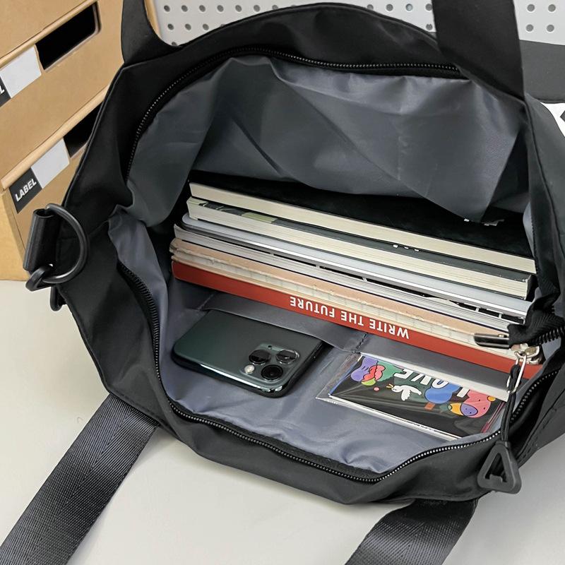 Schoolbag Korean version ins new high-value niche design letter satchel couple light travel to work make-up class messenger bag