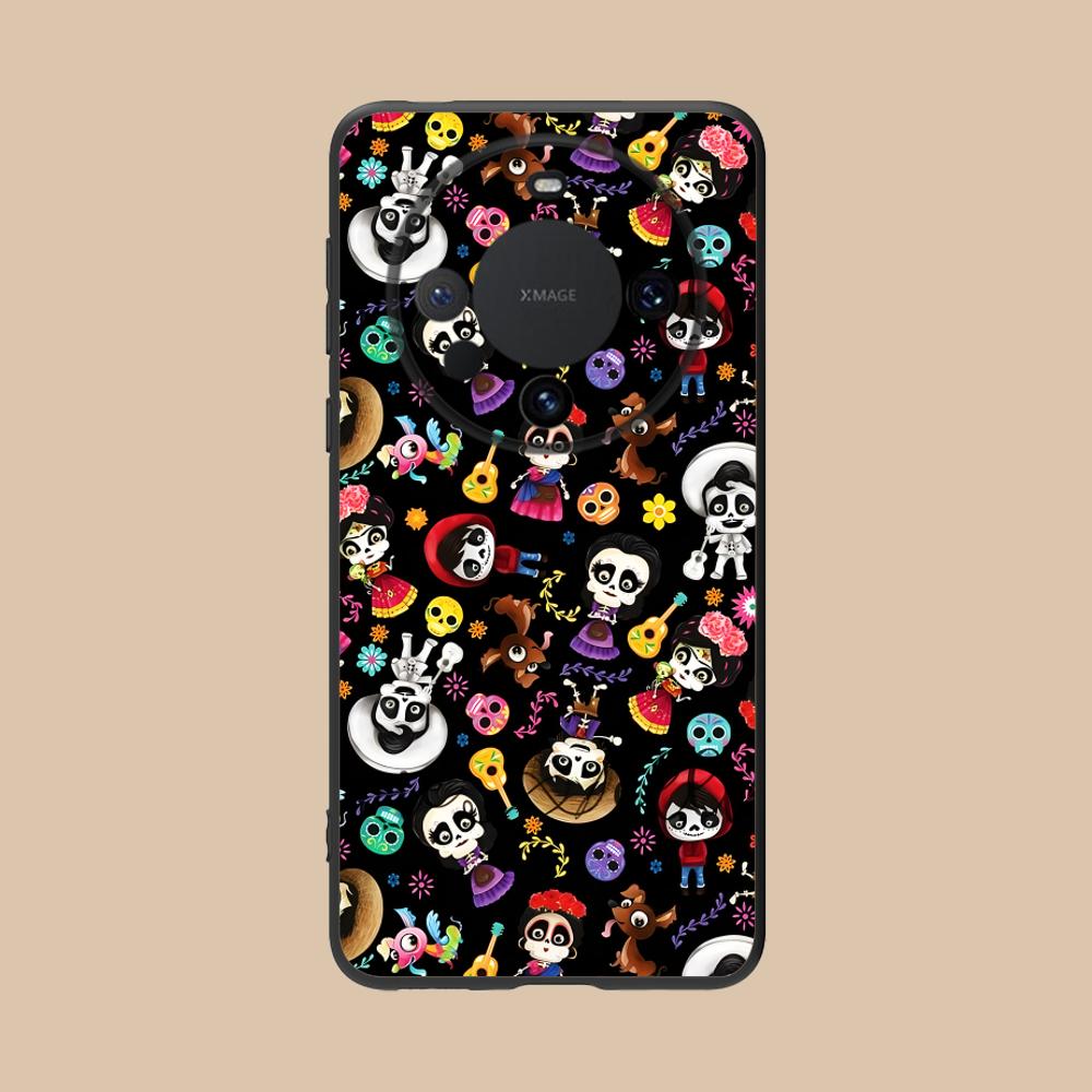 

Day of the Dead Matte TPU Mobile Phone Case for Huawei Mate 60 50 40 30 20 10 Pro Plus Lite E 5G Colorful Printing Cover Huawei Mate 10 Lite