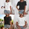 Casual Womens T Shirt With Pleated Design And Polyester Fabric For Daily Wear