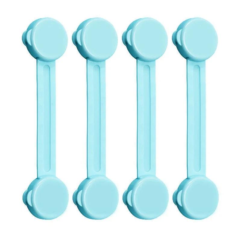 4/6Pcs/Lot Child Lock Protection Of Children Baby Drawer Anti-opening Cabinet Door Refrigerator Anti-pinch Safety Lock Buckle