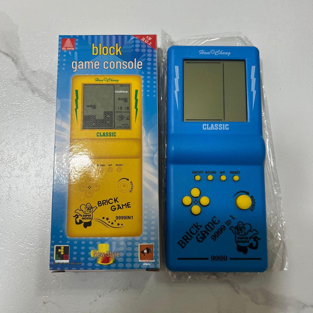 Children's Educational Tetris Handheld Game Console - Vintage Student Toy
