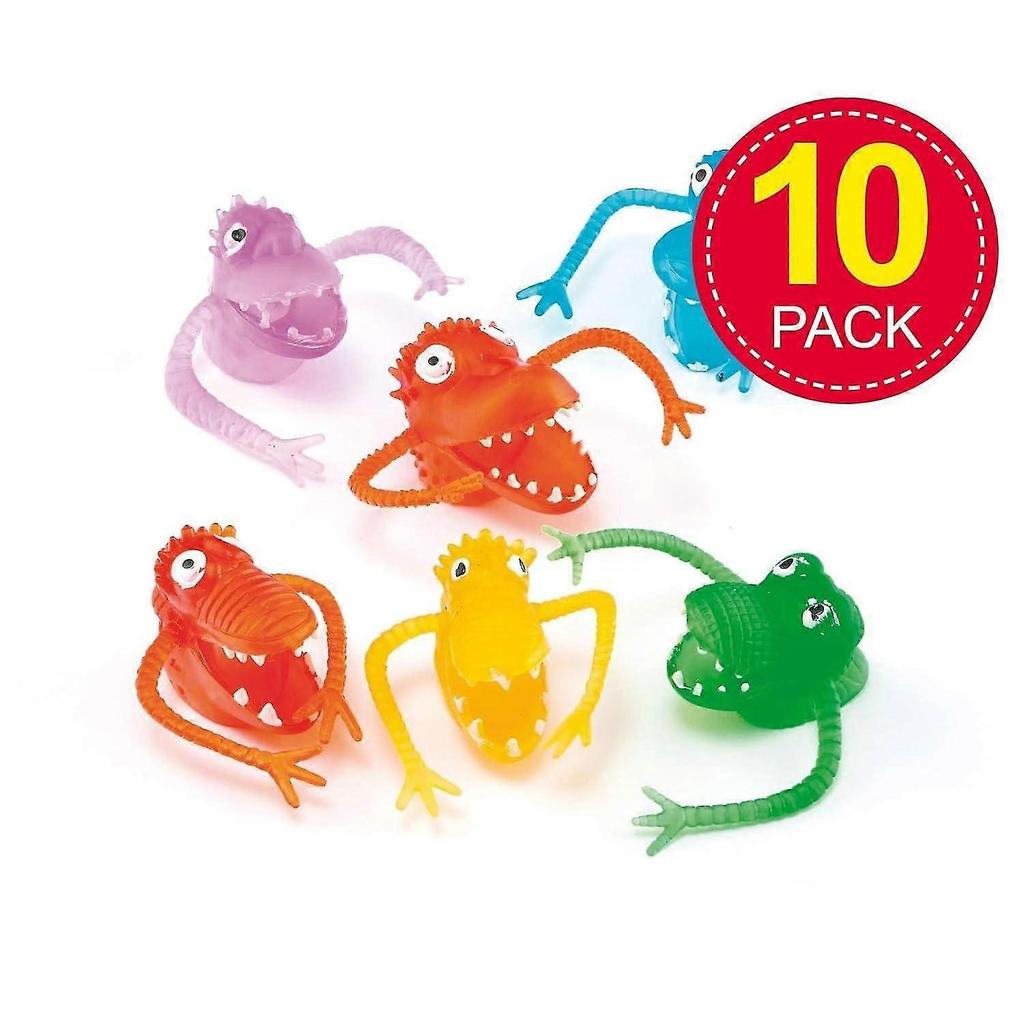 Monster Finger Puppets - Set of 10, Puppets for Kids, Perfect for Party Favor Bags and Kids Favors