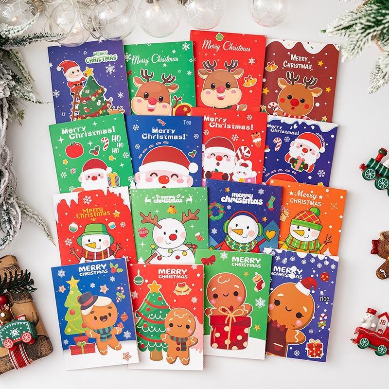 Cartoon Christmas Mini Notebook - Cute, Portable, Pocket-Sized for Student Rewards