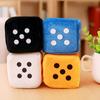 2 PCS Multicolor Plush Dices Car Hanging Pendant New Year Dice Plush Dice Model Decoration Rearview Mirrors Styling